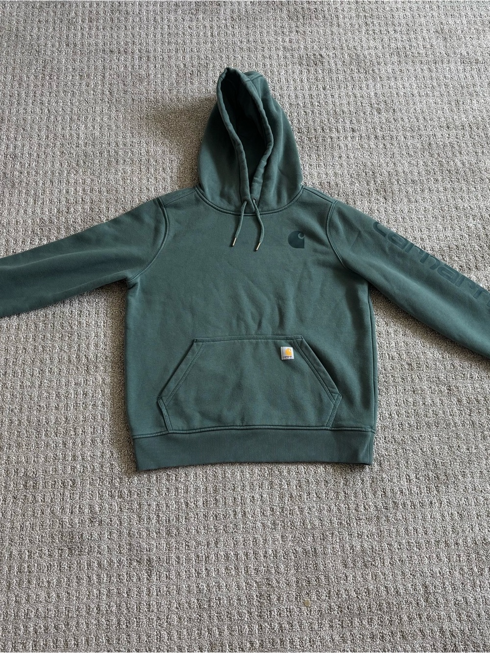 Carhartt Men's Dark Green Crewneck Hoodie